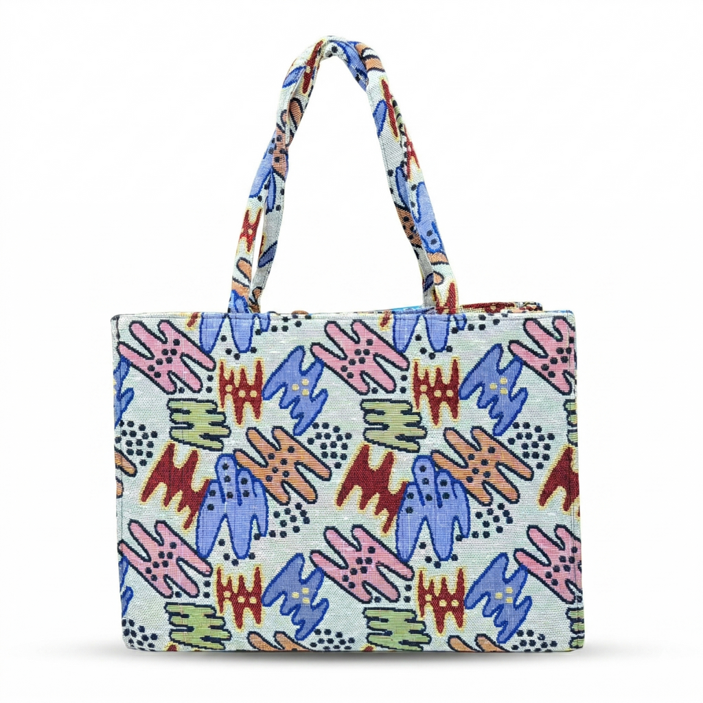 Premium Abstract Print Canvas Tote Bag – Stylish Everyday Carry for Bag Office, College