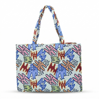 Premium Abstract Print Canvas Tote Bag – Stylish Everyday Carry for Bag Office, College