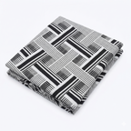 Cotton Bedsheet with 2 Pillow Covers Soft Breathable Double Bed Black Geometric Design