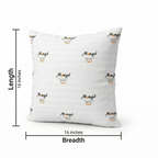 Cushion Pillow Set of 5 Soft & Fluffy Premium Fiber Filled Pillows for Bed and Sofa