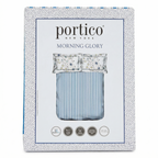 Premium Cotton Bedsheet with 2 Pillow Covers Soft Breathable Double Bed Sheet Blue Stripe Design