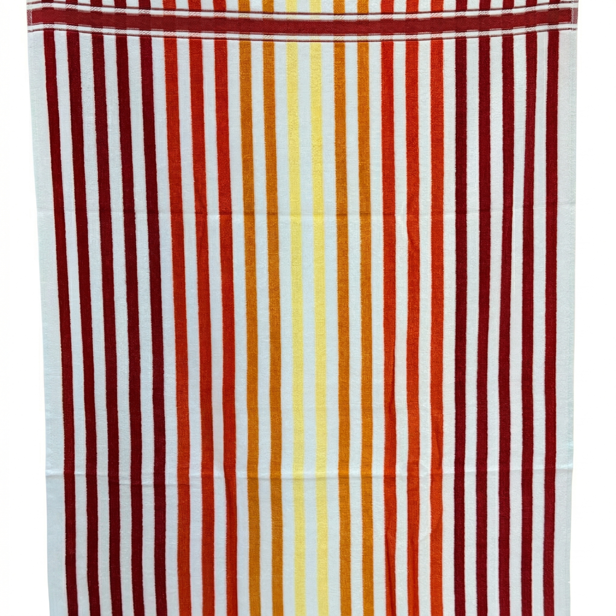 Striped Cotton Bath Towel Soft Absorbent Quick Dry Lightweight Multicolor