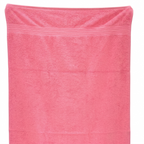 Soft Cotton Bath Towel Ultra Absorbent Quick Dry Lightweight Skin Friendly Solid Pink