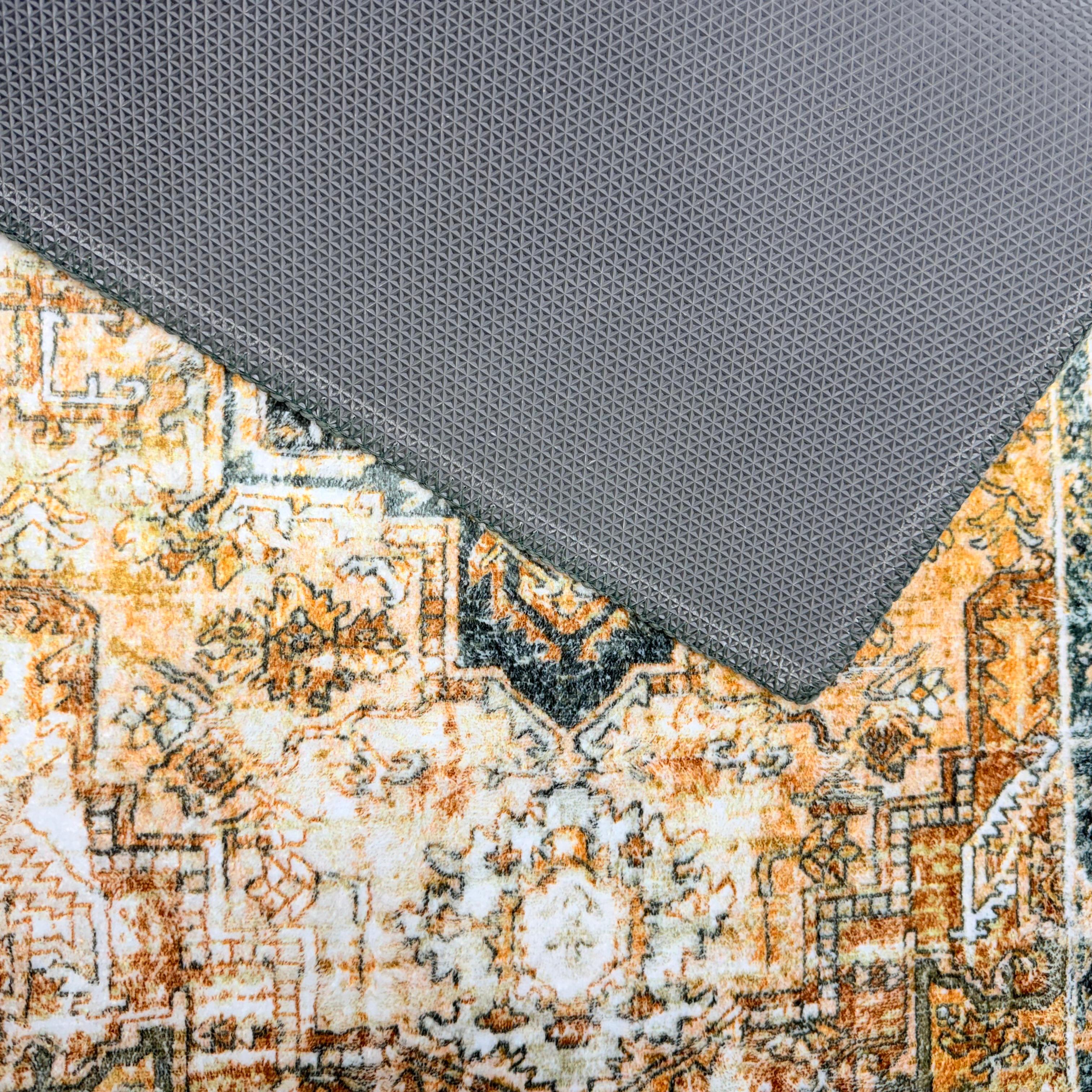 Vintage Printed Anti-Skid Foot Mat Soft Absorbent Floor Mat for Bathroom, Bedroom & Entrance