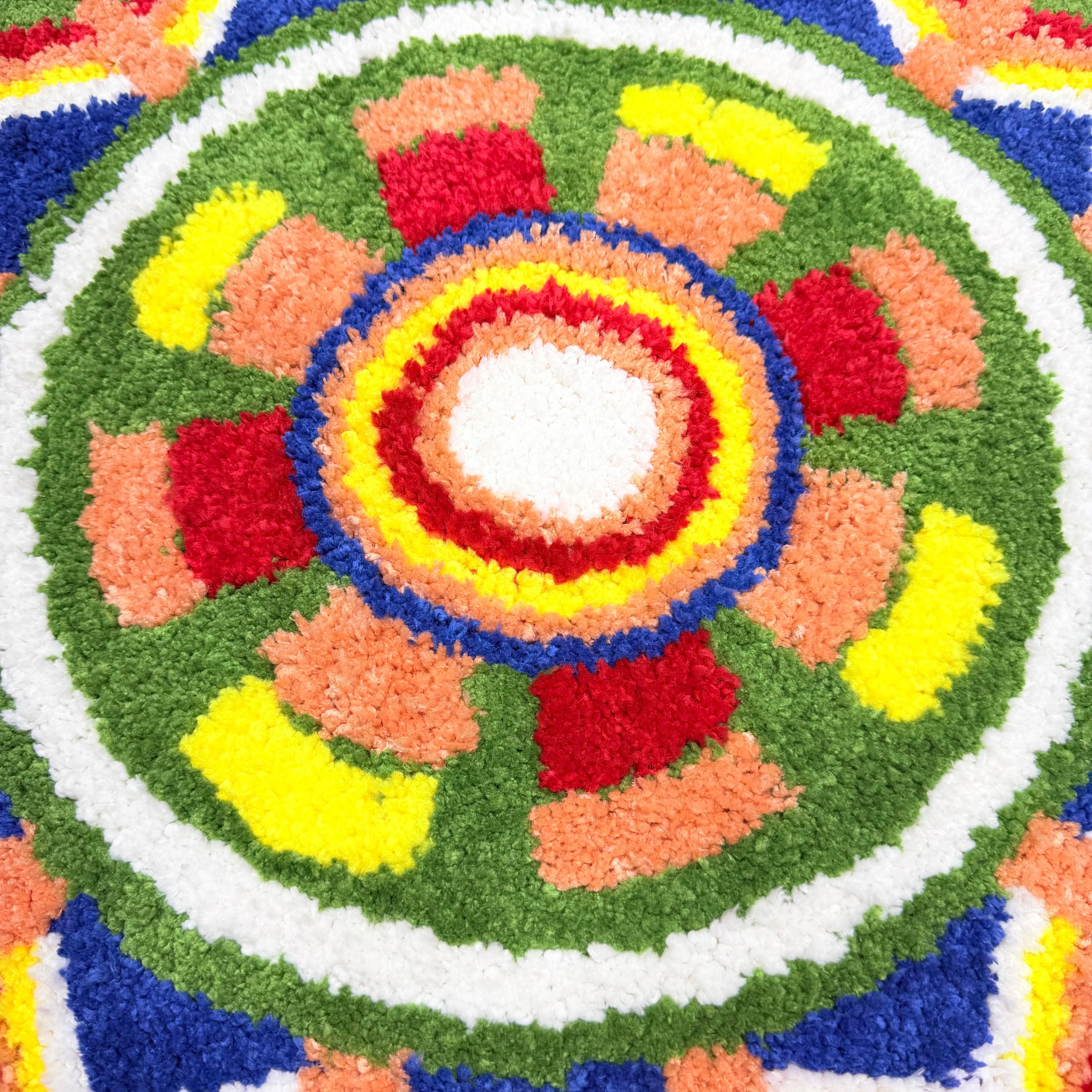 Rangloi Multicolor Door Mat with Anti Skid Grip Soft Absorbent Floor Mat Mandala Design