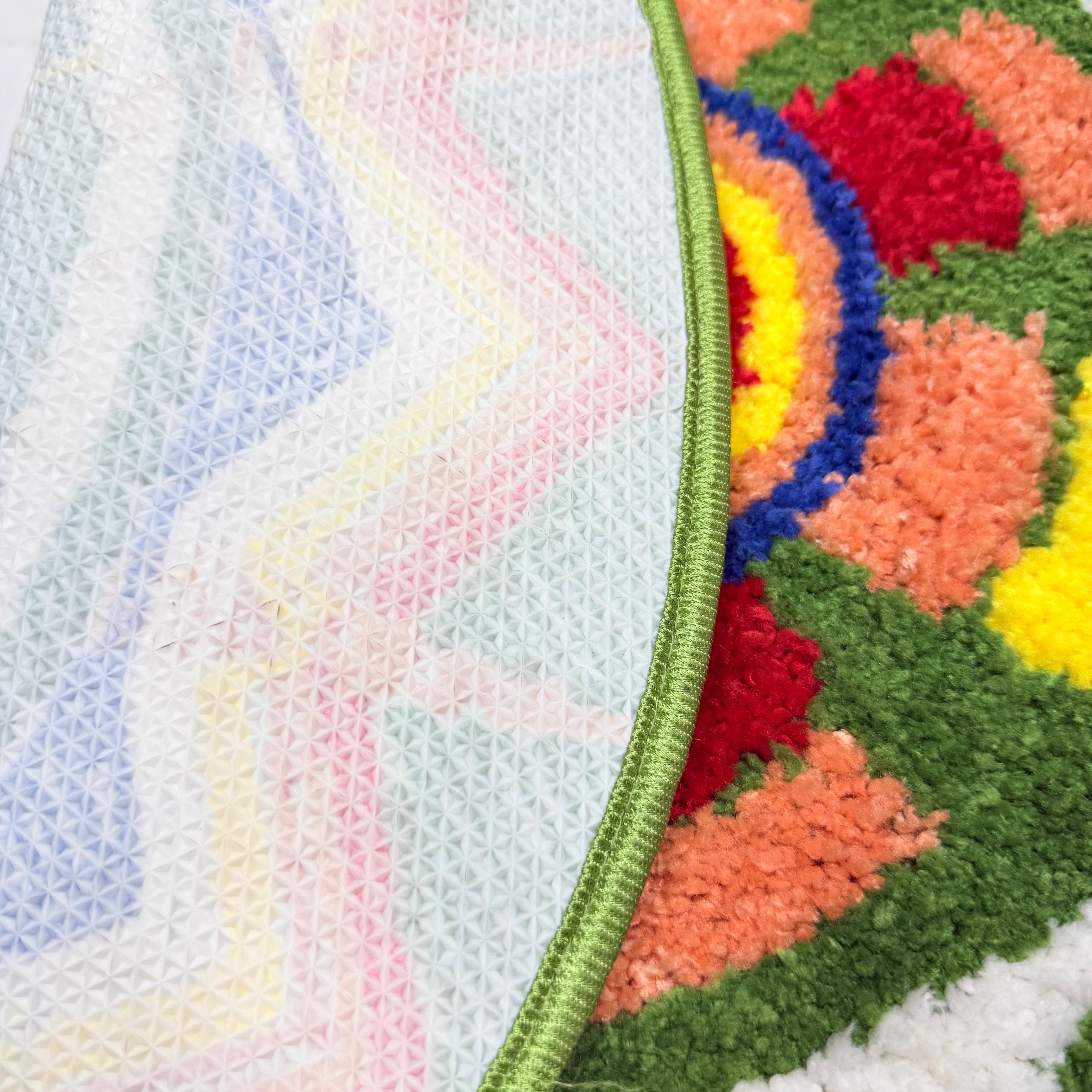 Rangloi Multicolor Door Mat with Anti Skid Grip Soft Absorbent Floor Mat Mandala Design