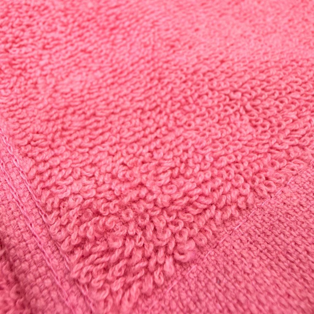 Soft Cotton Bath Towel Ultra Absorbent Quick Dry Lightweight Skin Friendly Solid Pink