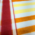 Striped Cotton Bath Towel Soft Absorbent Quick Dry Lightweight Multicolor