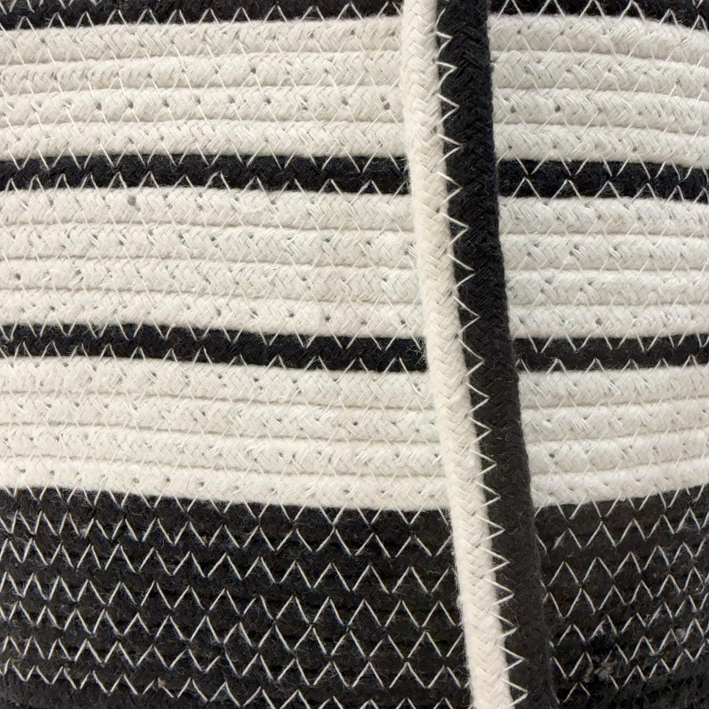 Women’s Black & White Striped Tote Bag Stylish Shoulder Bag for Travel & Daily Use